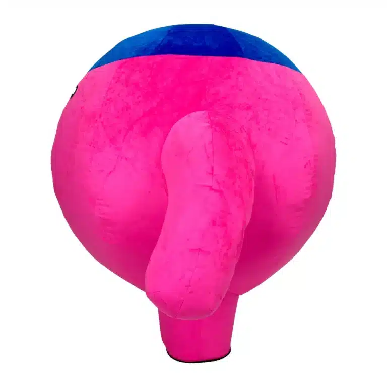 Mascotte gonflable boulle rose 4