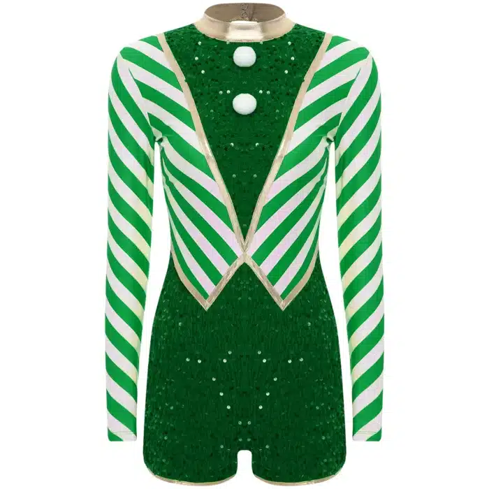 Combinaison rayée Noël femme 9