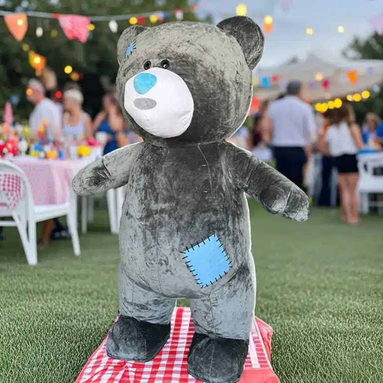 Costume gonflable ours gris 3
