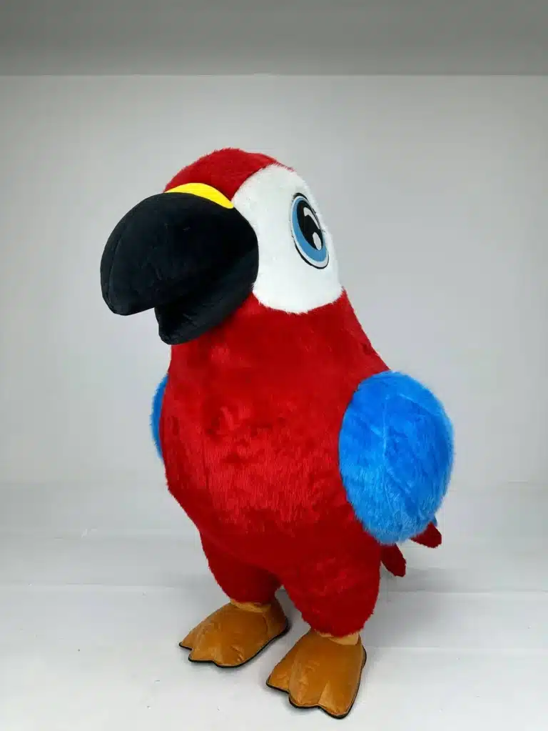 Mascotte gonflable perroquet 4
