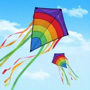 Cerf-volant diamant arc-en-ciel 1