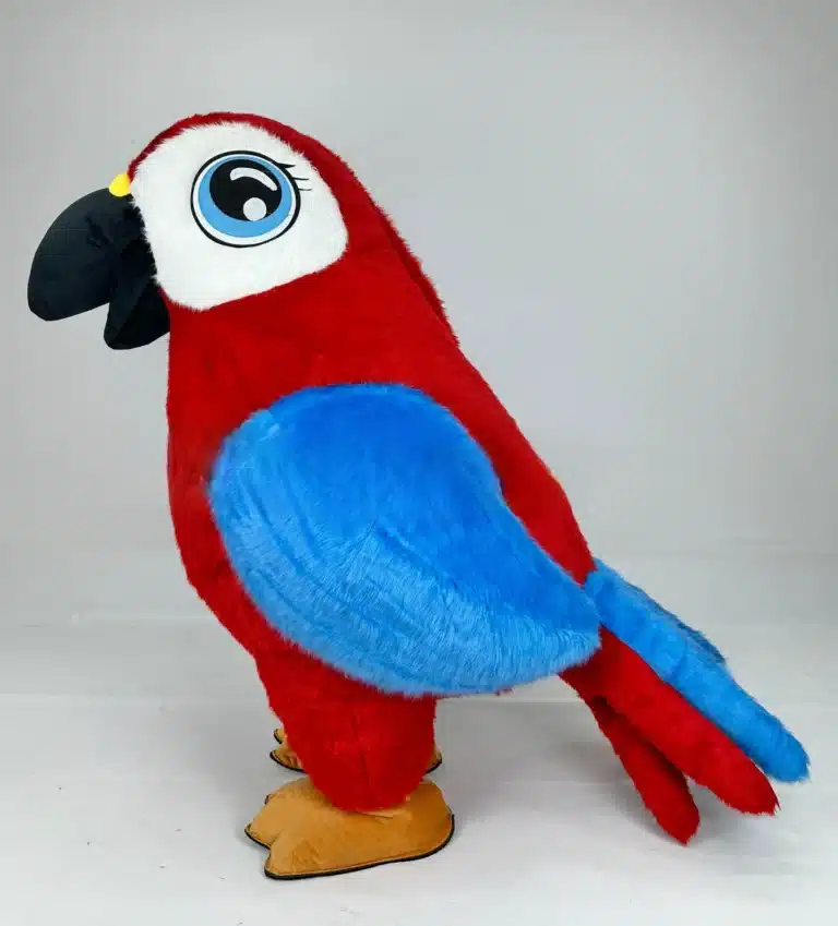 Mascotte gonflable perroquet 3