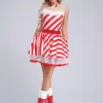 Robe rayée Noël 18
