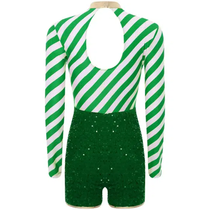 Combinaison rayée Noël femme 10