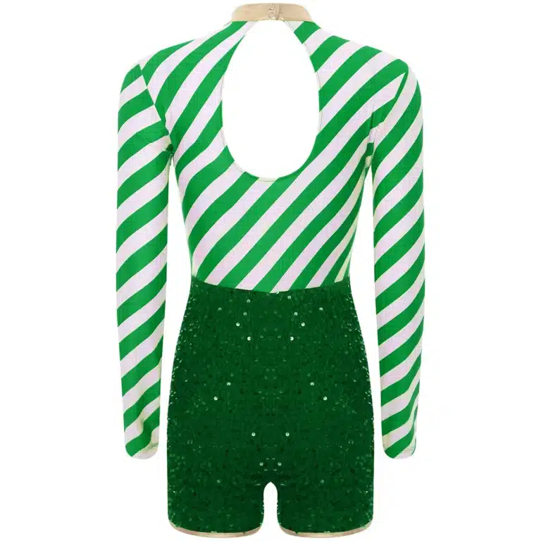 Combinaison rayée Noël femme 10