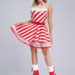 Robe rayée Noël 17