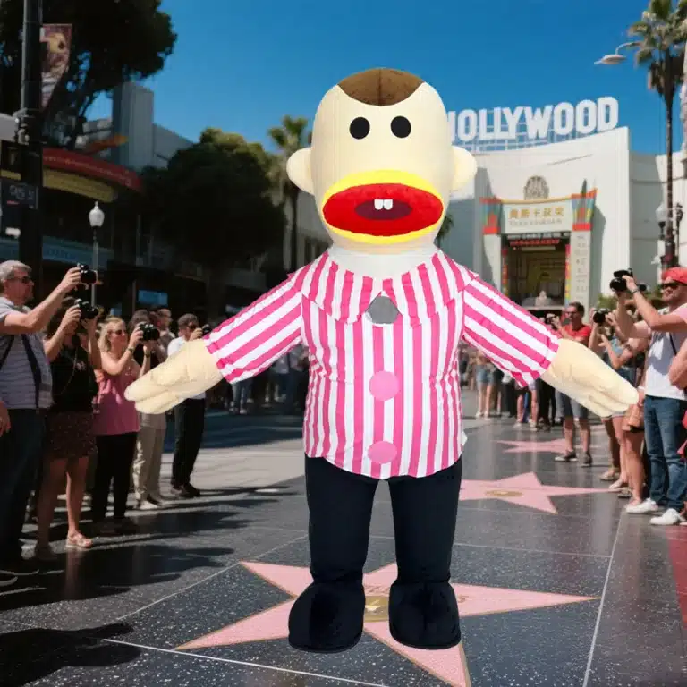 Costume gonflable personnage à grande bouche 3