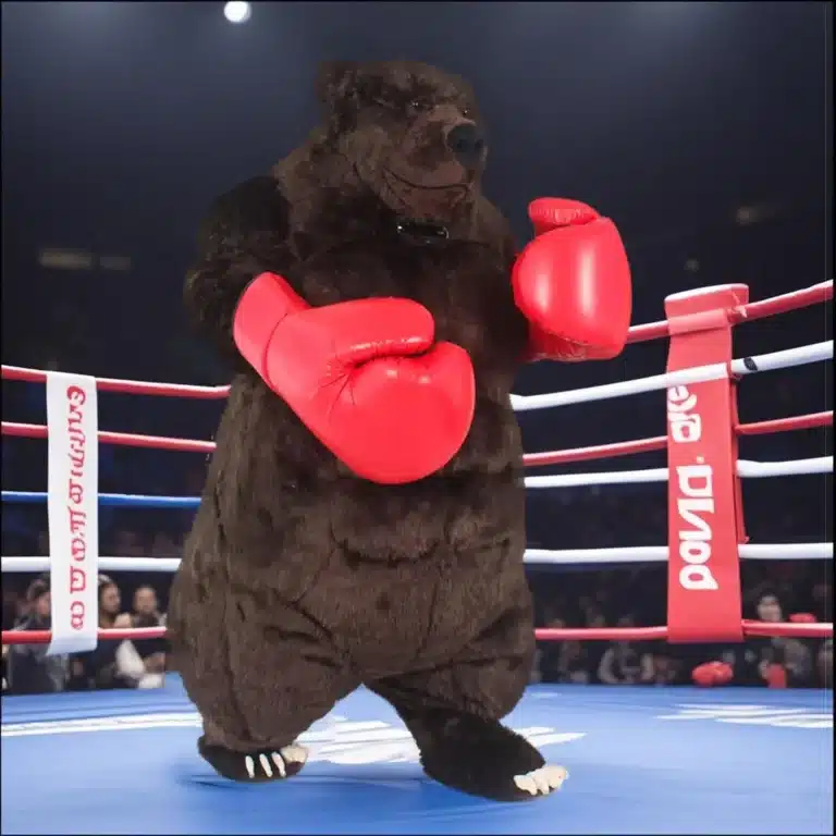 Mascotte ours boxeur 2