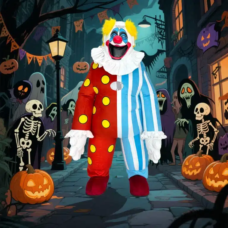 Costume gonflable clown halloween 3