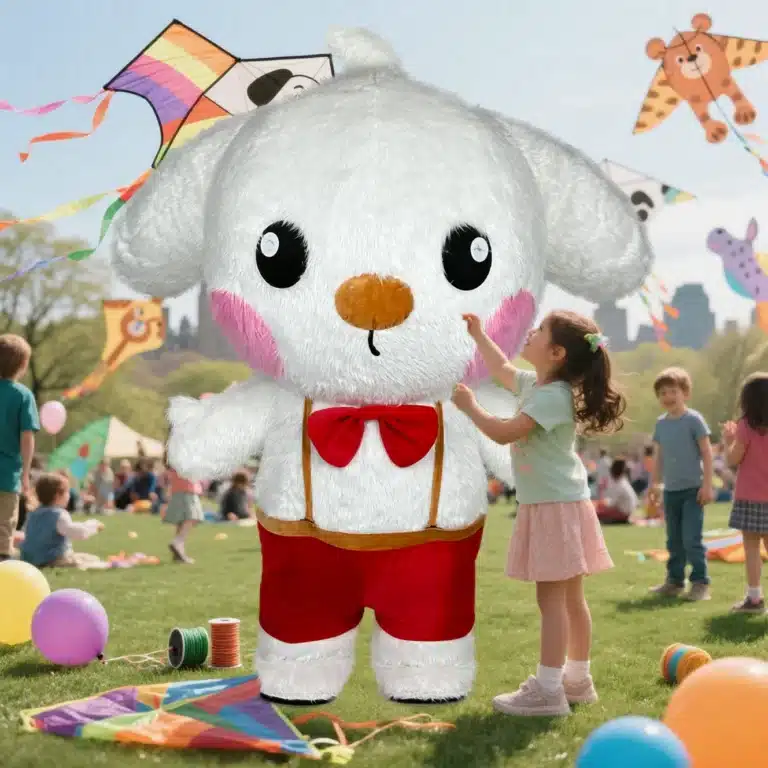 Mascotte gonflable chiot 2