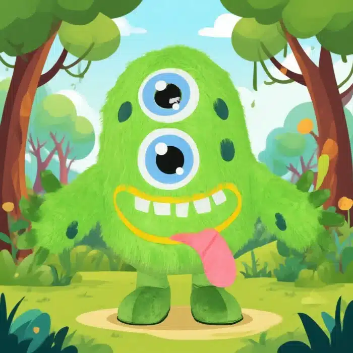 Costume gonflable monstre vert 3
