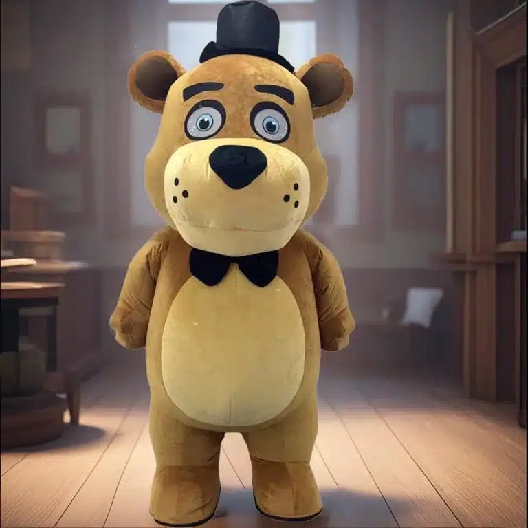 Costume gonflable ours brun 3