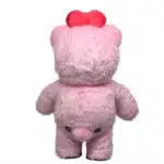 Mascotte gonflable ours rose 4