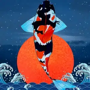 Cerf-volant poisson japonais 2