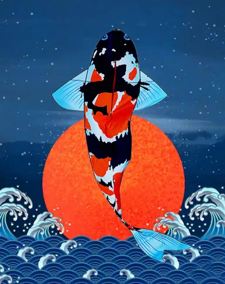 Cerf-volant poisson japonais 2