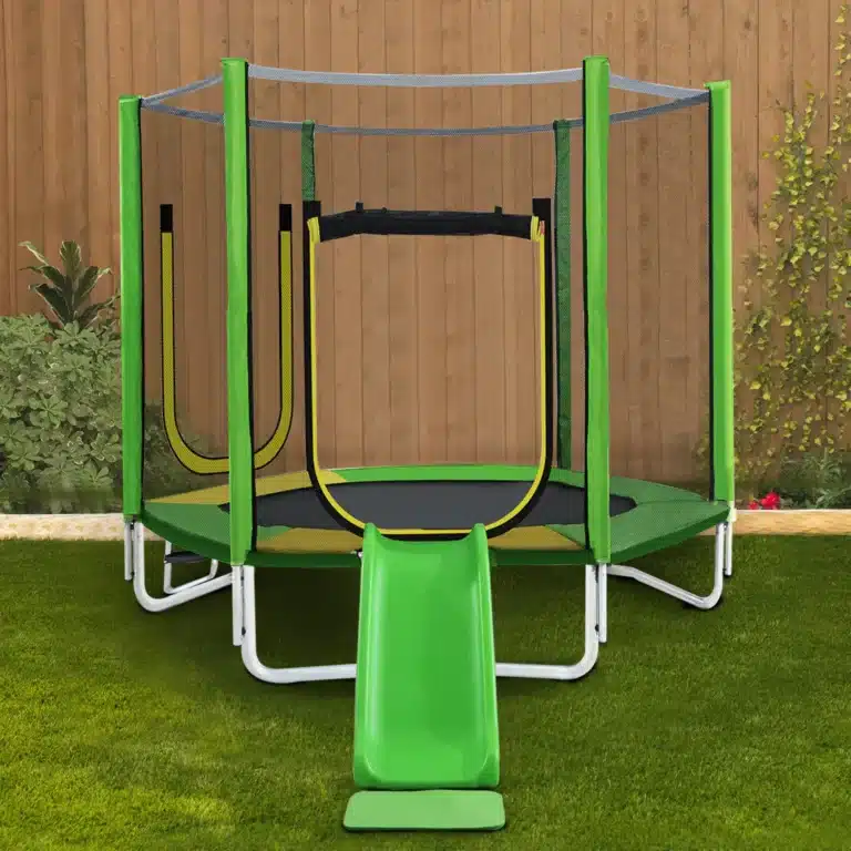 Trampoline enfant 213 cm avec toboggan 2