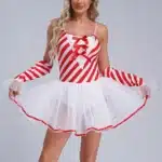 Justaucorps rayé Noël 3
