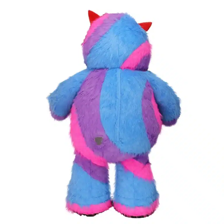 Mascotte gonflable monstre coloré 4