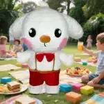 Mascotte gonflable chiot 3