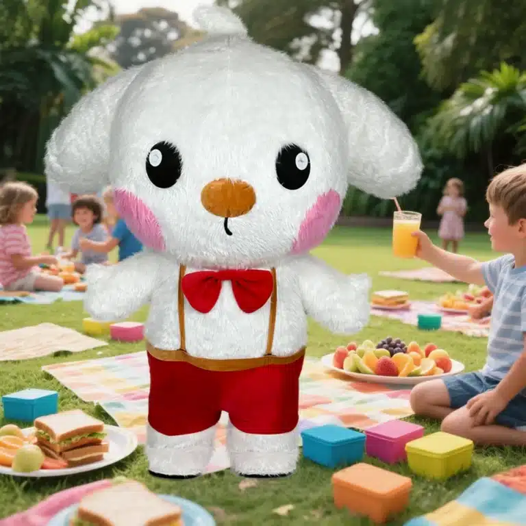 Mascotte gonflable chiot 3