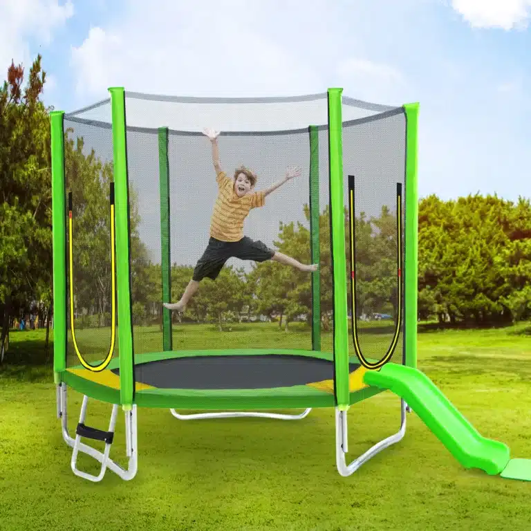Trampoline enfant 213 cm avec toboggan 1