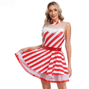 Robe rayée Noël