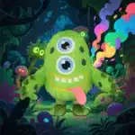 Costume gonflable monstre vert 2