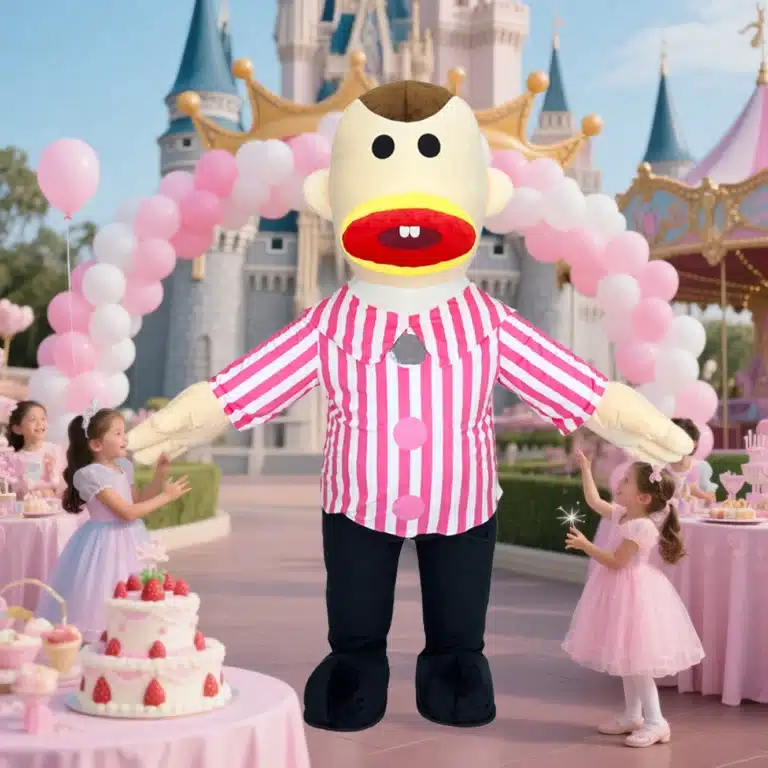 Costume gonflable personnage à grande bouche 2