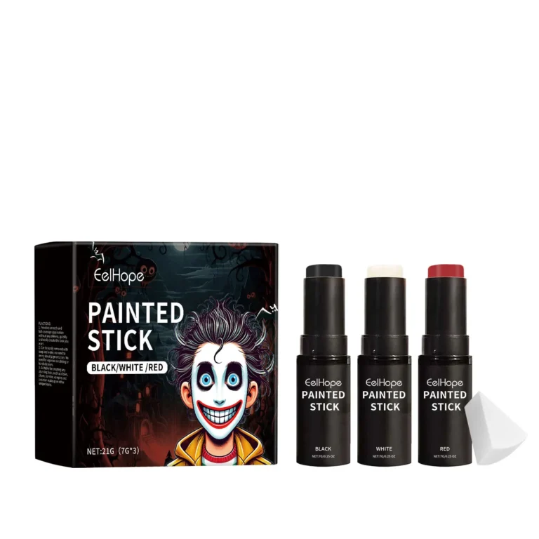 Stick peinture corps noir, blanc, rouge 2
