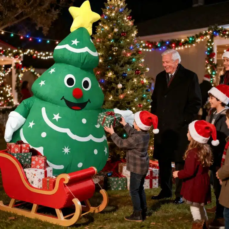 Mascotte gonflable sapin de Noël 2