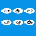 Pochoirs de peinture pour le visage réutilisables (lot de 47) 3