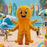 Mascotte gonflable poulpe 2