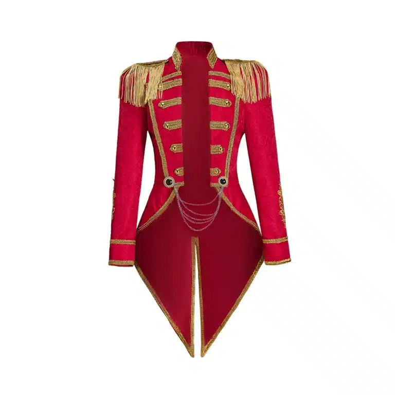 Manteau cirque rouge femme 2