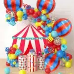 Ballons en aluminium bleu et rouge (lot de 3) 4