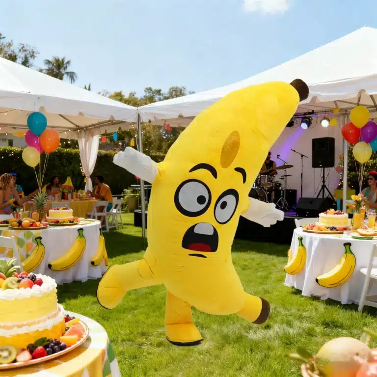 Mascotte gonflable banane 3