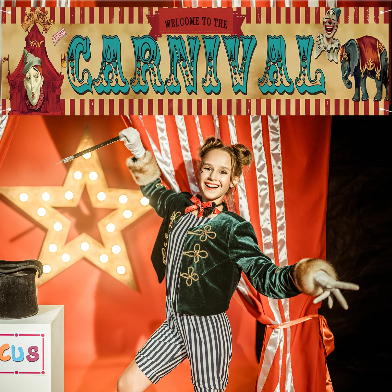 Bannière cirque carnaval