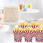 Boîtes à pop-corn cirque (lot de 10) 25