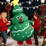 Mascotte gonflable sapin de Noël 3