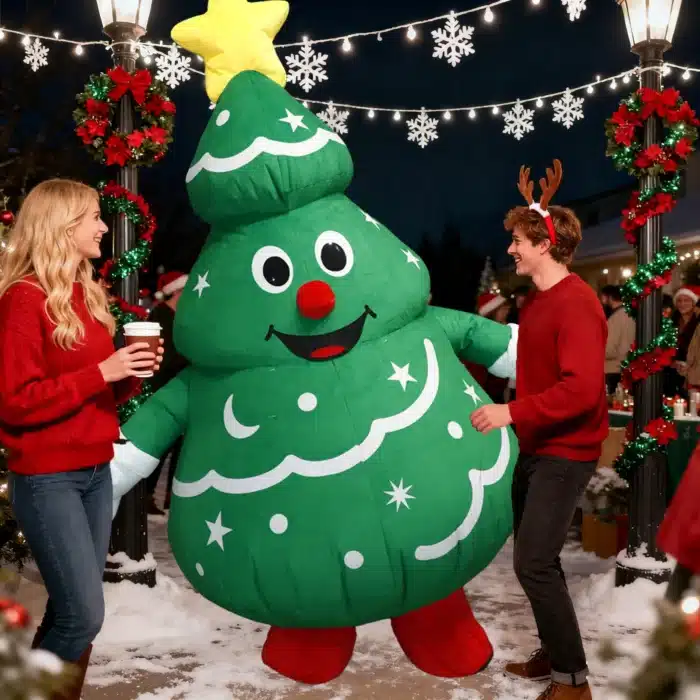 Mascotte gonflable sapin de Noël 3