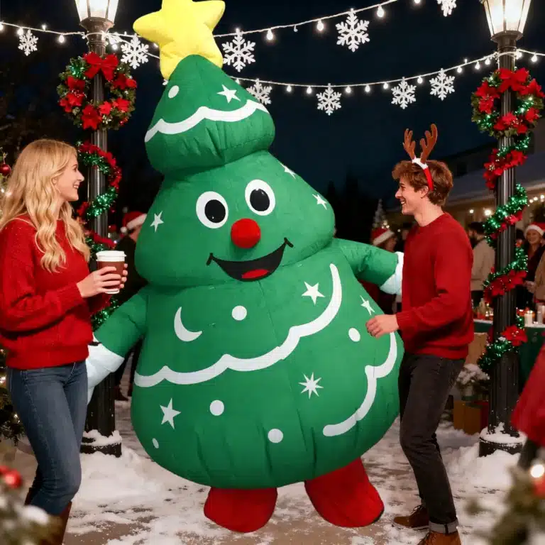 Mascotte gonflable sapin de Noël 3