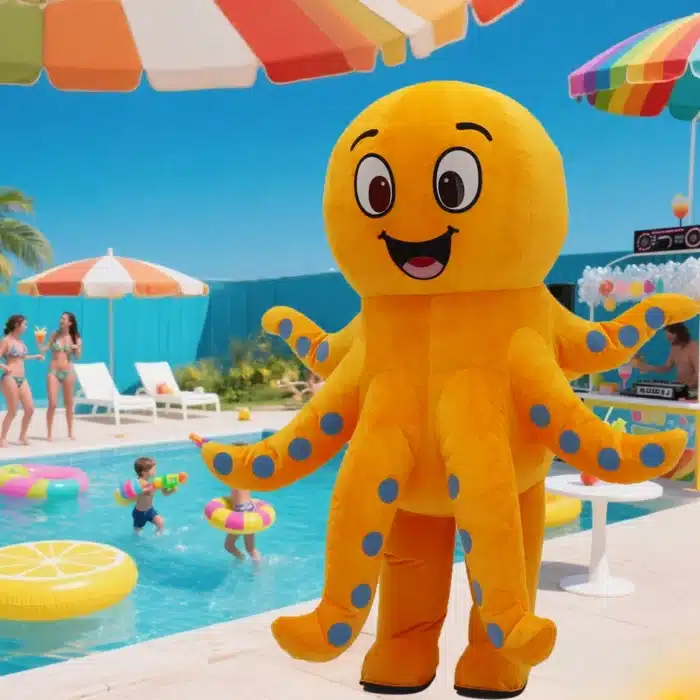 Mascotte gonflable poulpe 3
