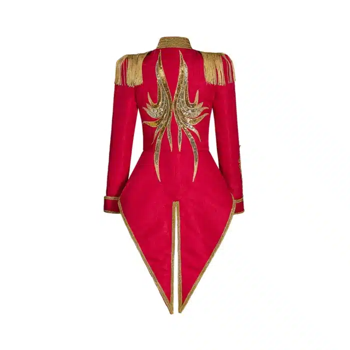 Manteau cirque rouge femme 5