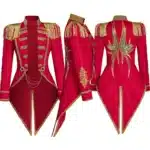 Manteau cirque rouge femme 1