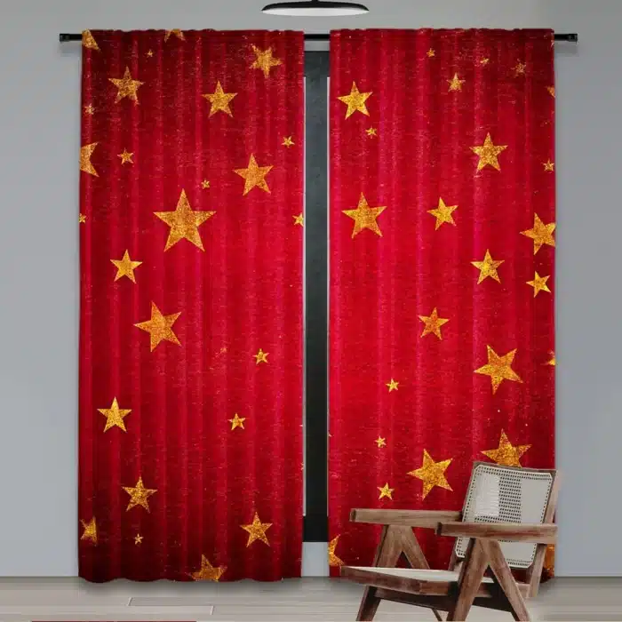 Rideaux étoilés cirque (lot de 2) 2