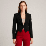 Femme élégante en veste de queue