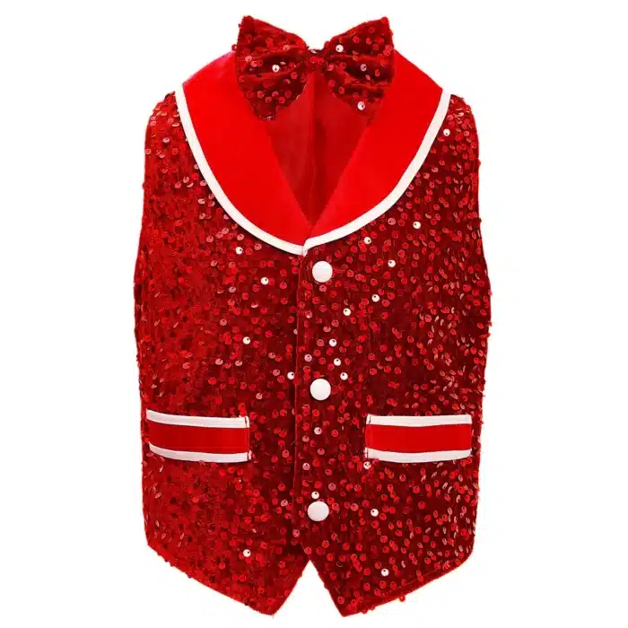 Gilet spectacle enfant paillettes 21