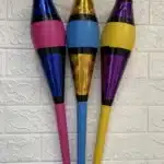 Massues de jonglage décorées 4