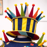 Chapeau haut en couleurs et original