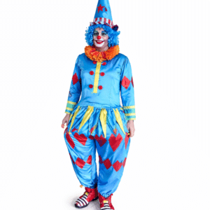 Costume clown bleu adulte