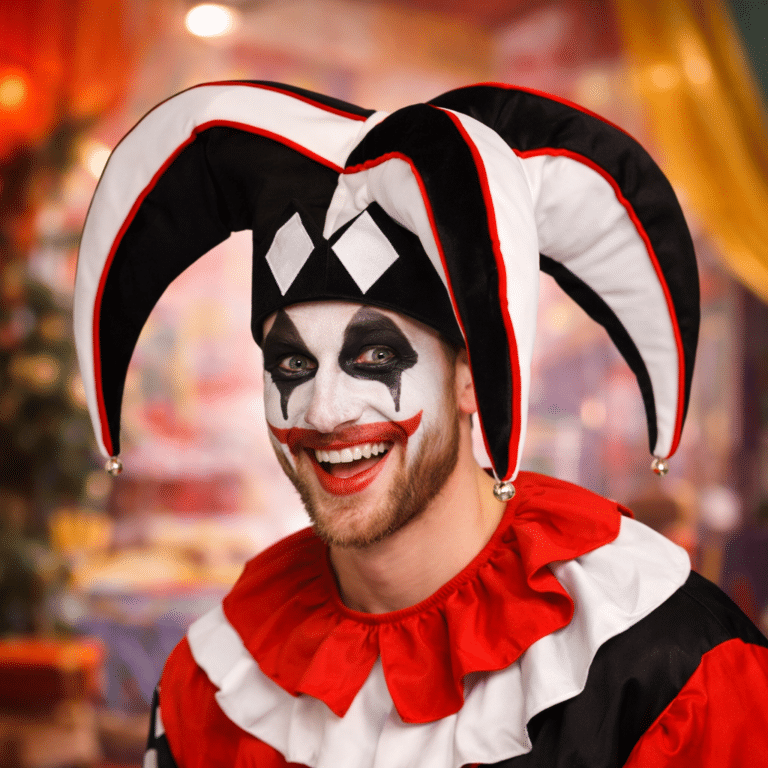 Le bouffon du cirque en primulant